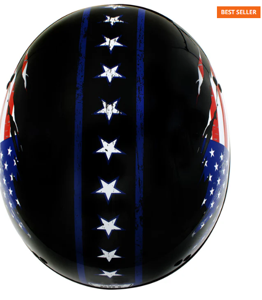 Motorcycle Helmets Advanced DOT Black Glossy Motorcycle Skull Cap Half Dome Helmet