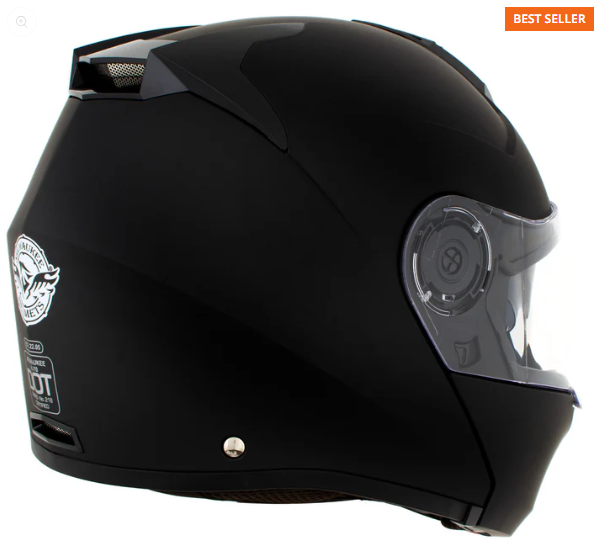 Motorcycle Helmet w/ Intercom - Built-in Speaker and Microphone-Helmet