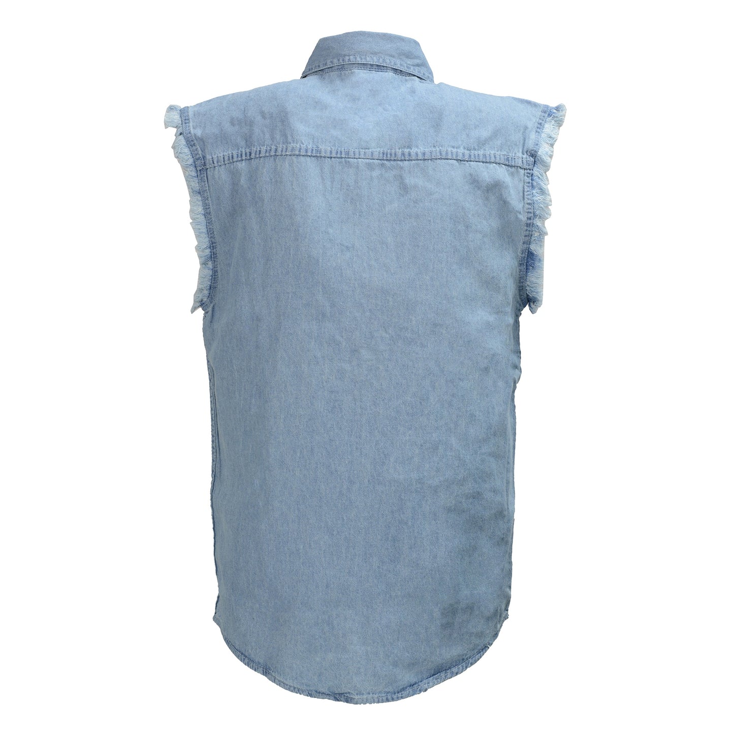Men’s Lightweight Sleeveless Denim Shirt