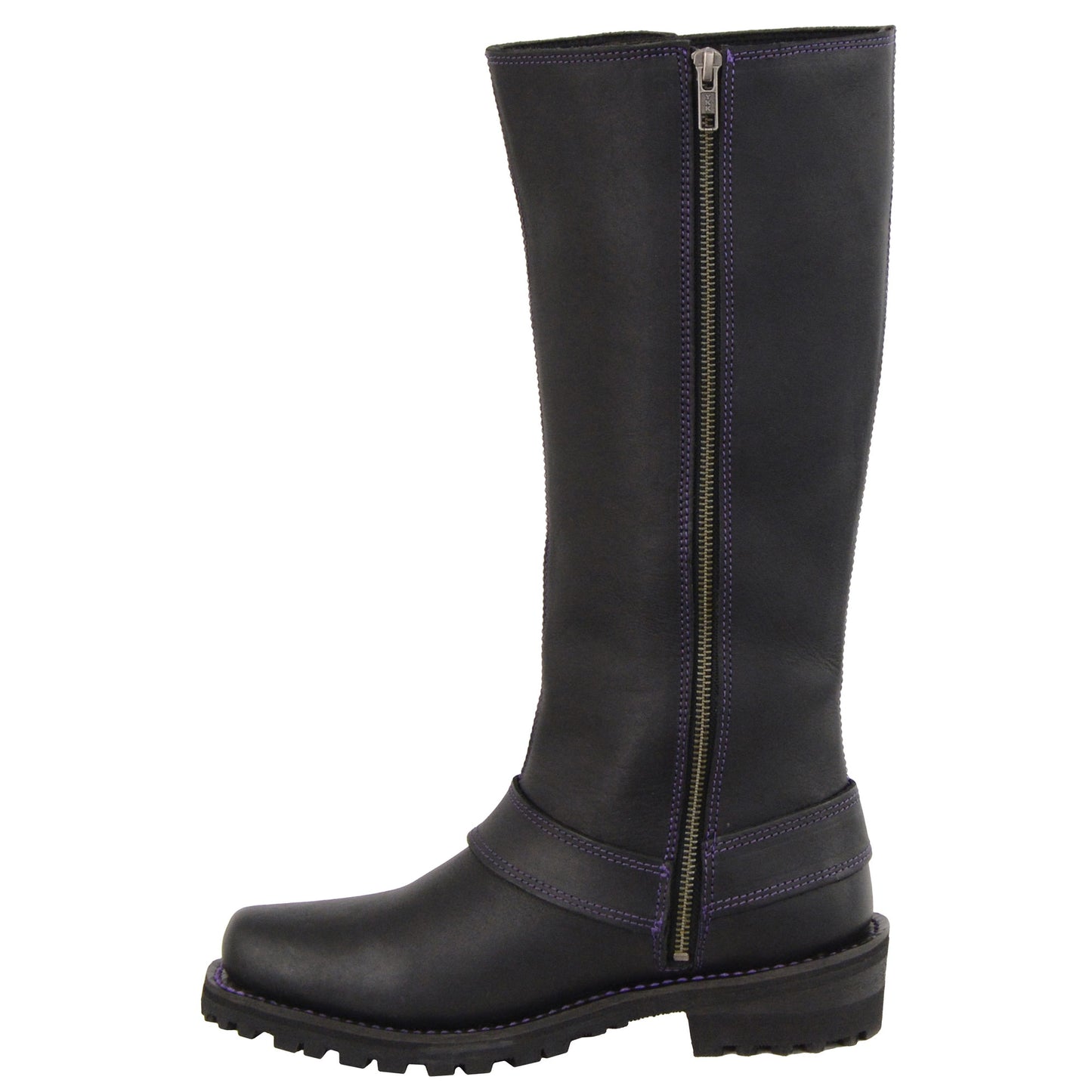 Women’s 14″Inch Leather Harness Boot w/ Accent Lacing