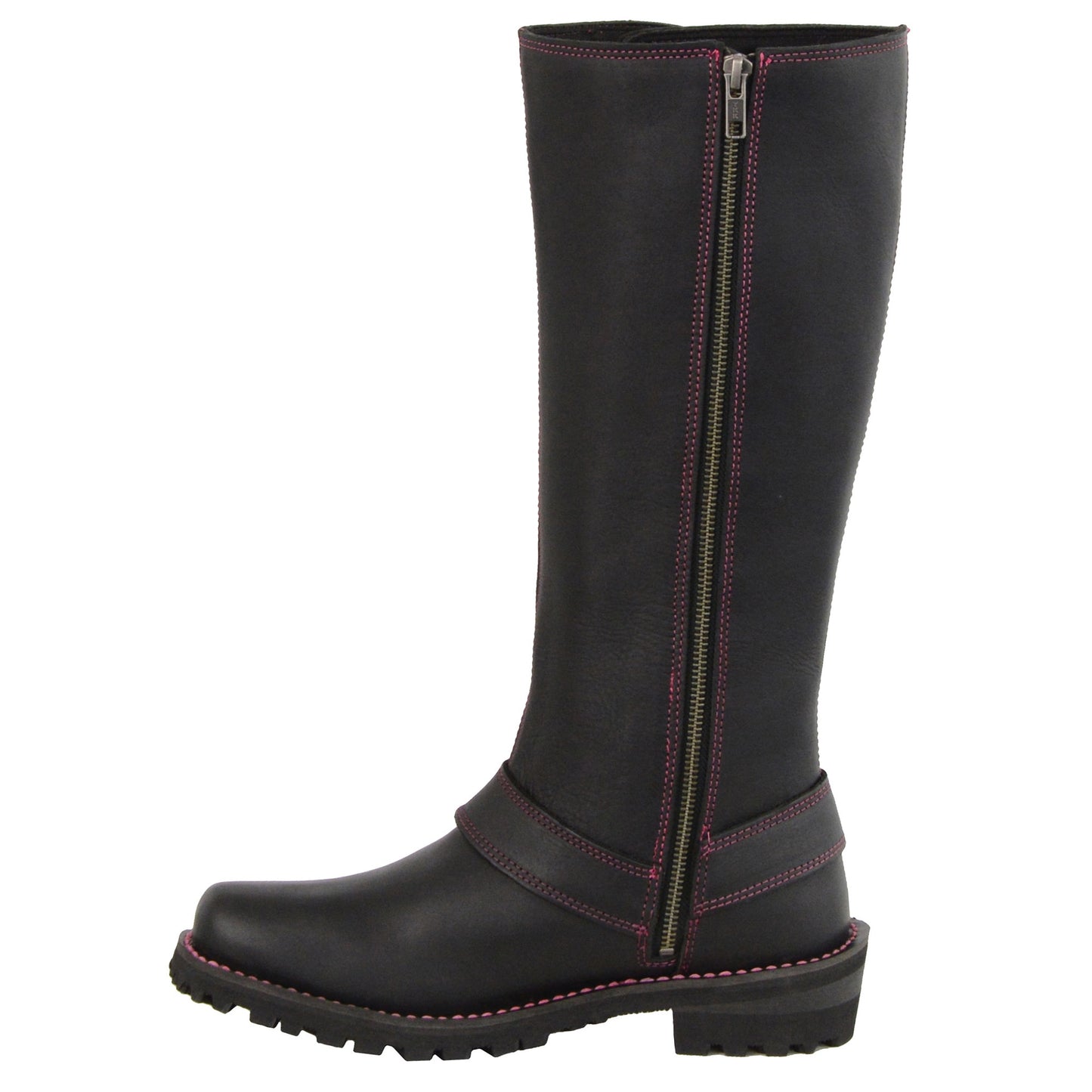 Women’s 14″Inch Leather Harness Boot w/ Accent Lacing
