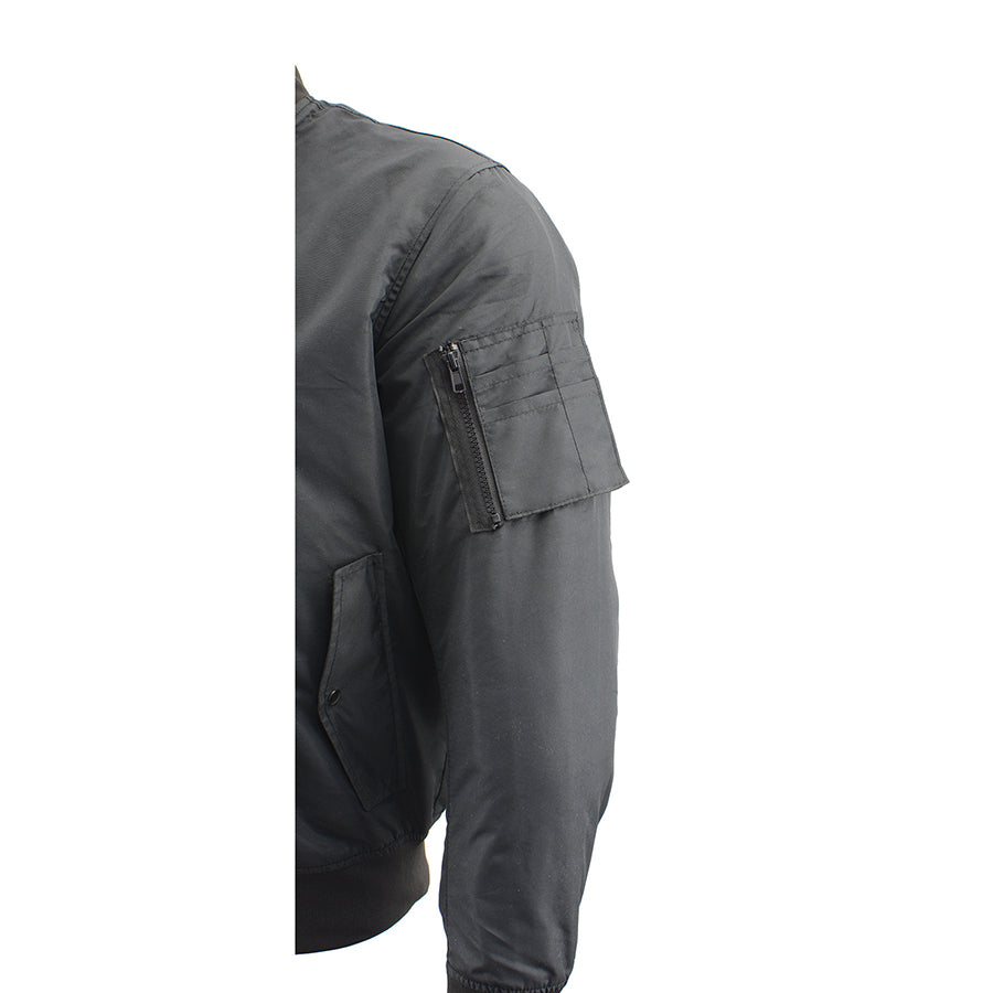 Men’s Textile Armored Aviator Bomber Jacket w/ Pockets