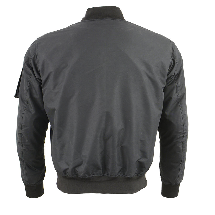 Men’s Textile Armored Aviator Bomber Jacket w/ Pockets