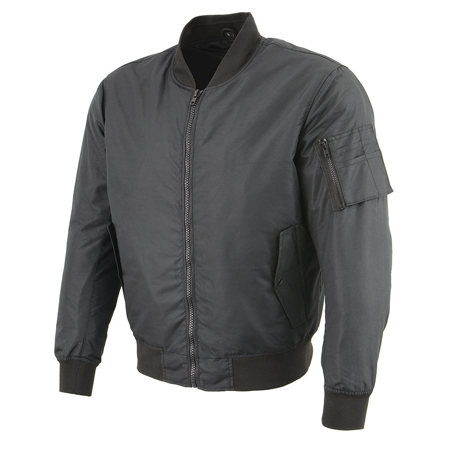 Men’s Textile Armored Aviator Bomber Jacket w/ Pockets