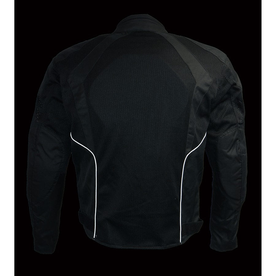 Men’s Nylon/ Mesh Combo Racing Jacket w/ Armor