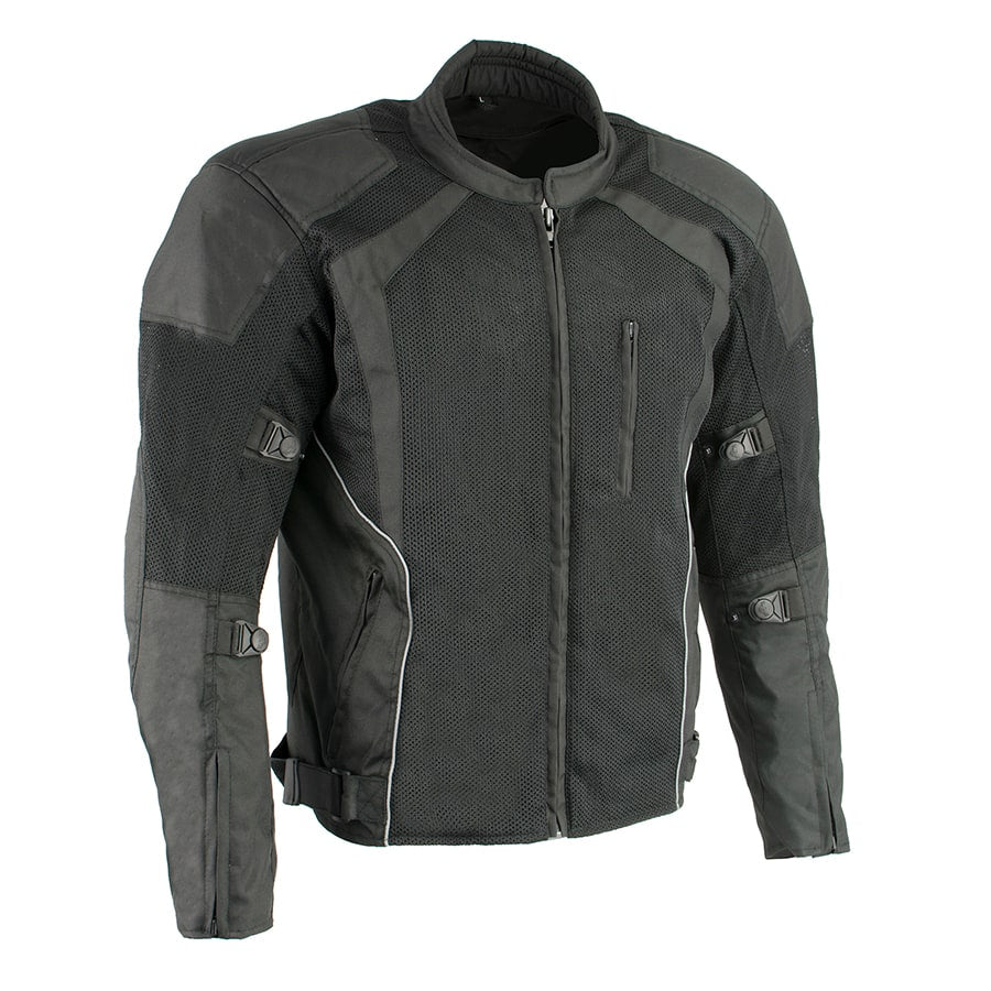 Men’s Nylon/ Mesh Combo Racing Jacket w/ Armor
