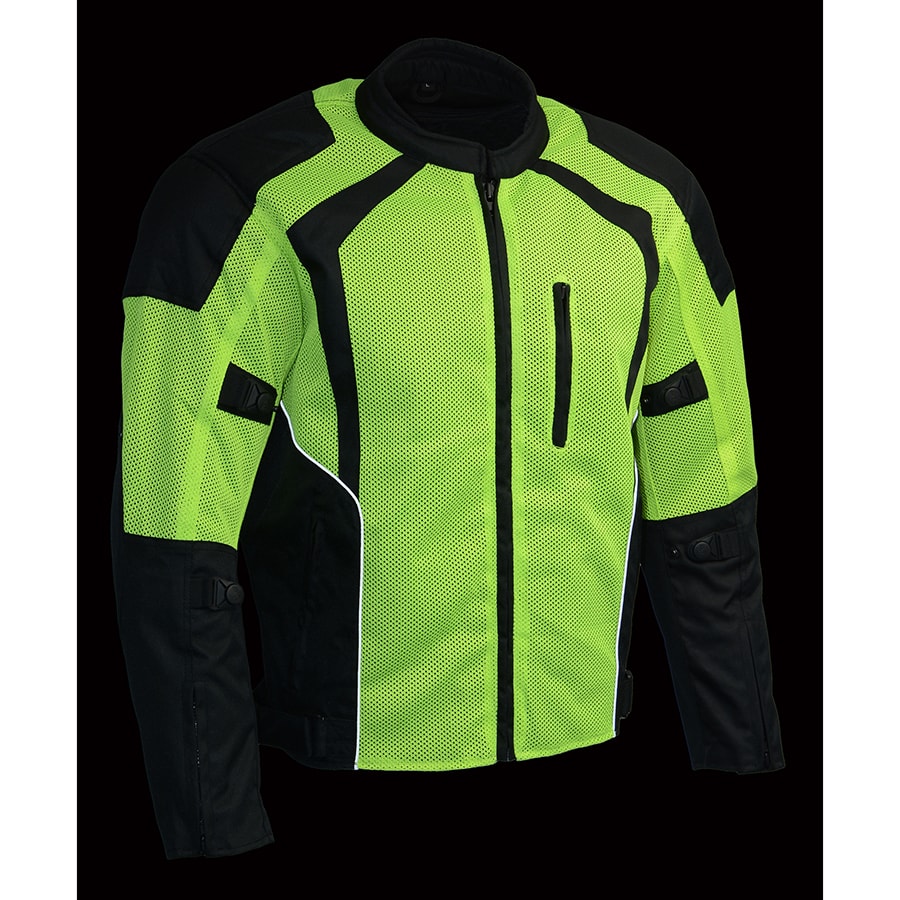 Men’s Nylon/ Mesh Combo Racing Jacket w/ Armor