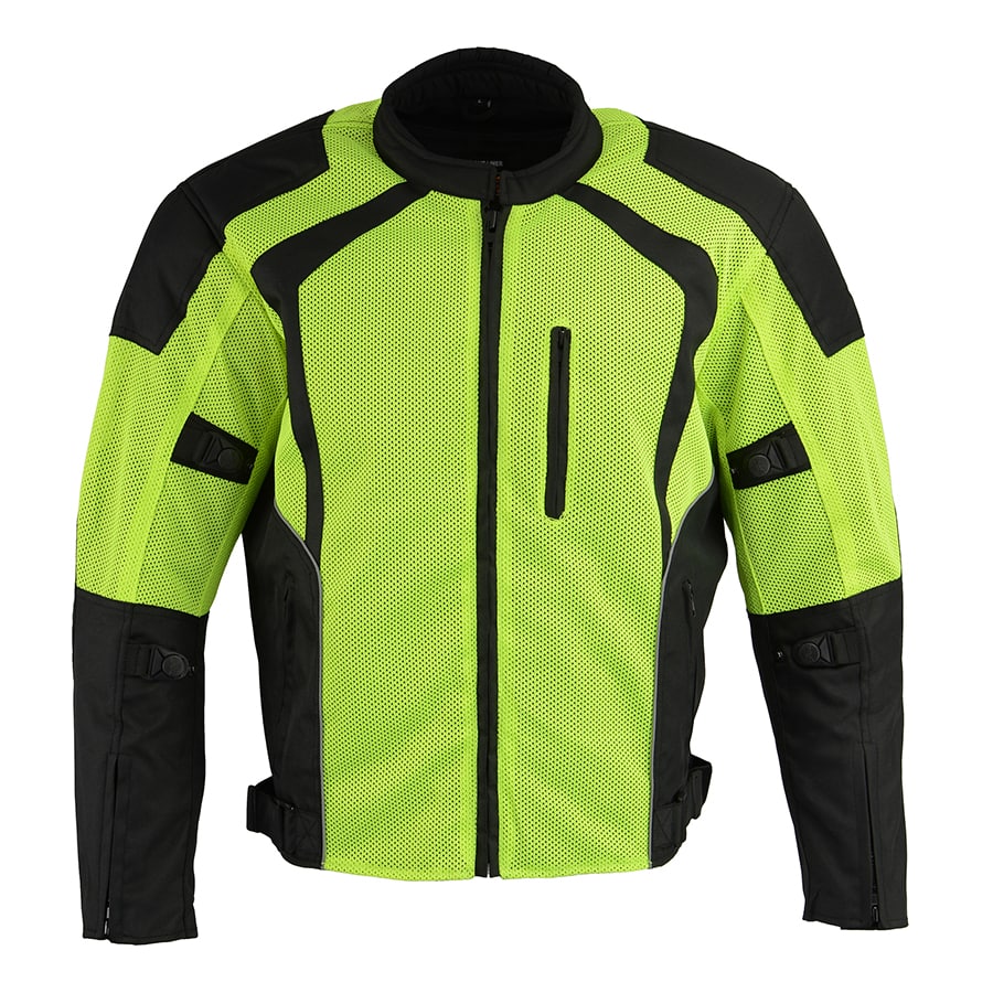 Men’s Nylon/ Mesh Combo Racing Jacket w/ Armor