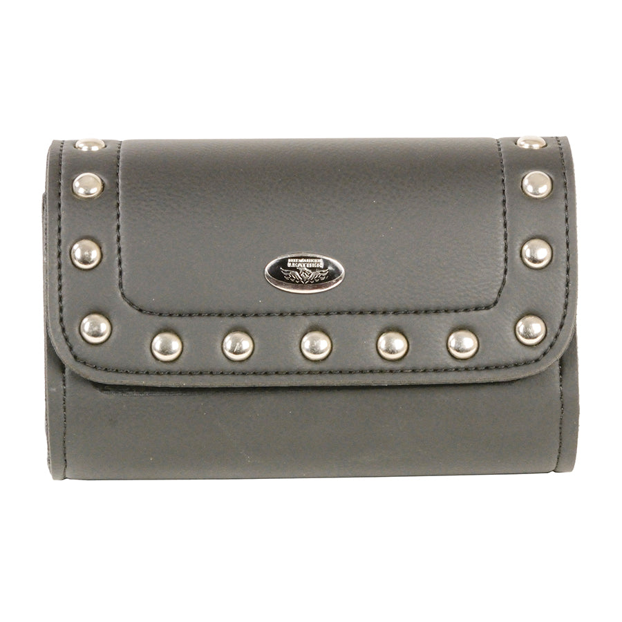 Small Studded PVC Windshield Bag w/ Velcro Closure