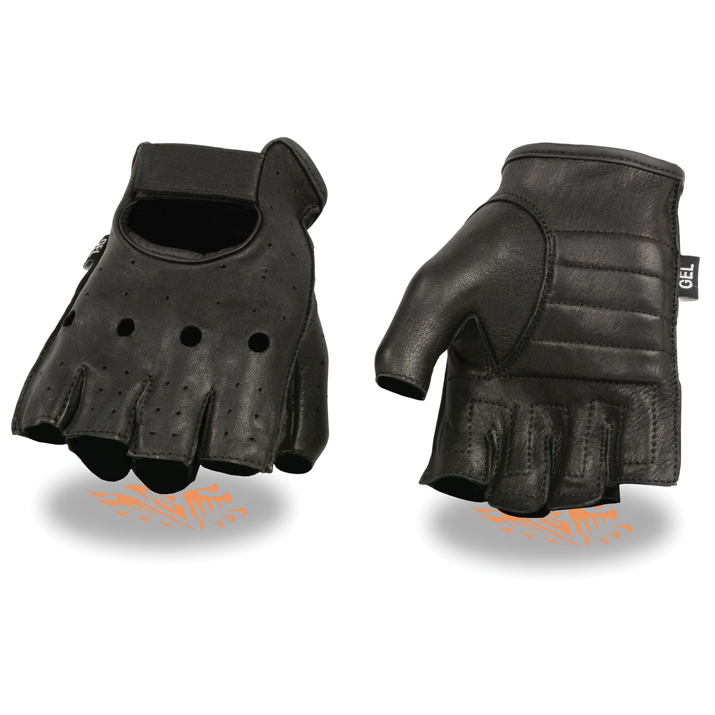 Men’s Deerskin Fingerless Gloves w/ Gel Palm