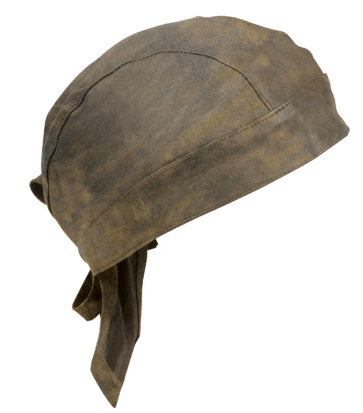 Doo-Rag Distressed Brown Motorcycle Leather