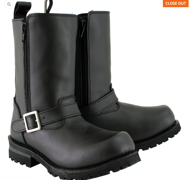Men's Leather Afterburner Motorcycle Boots