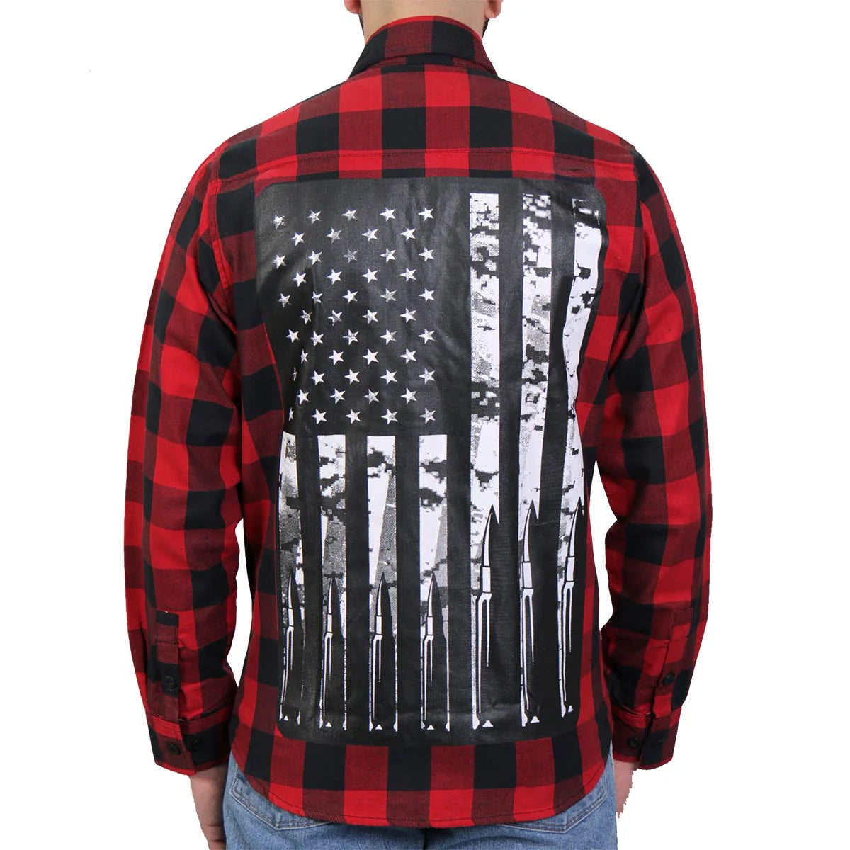 Men's Bullets Flannel Long Sleeve