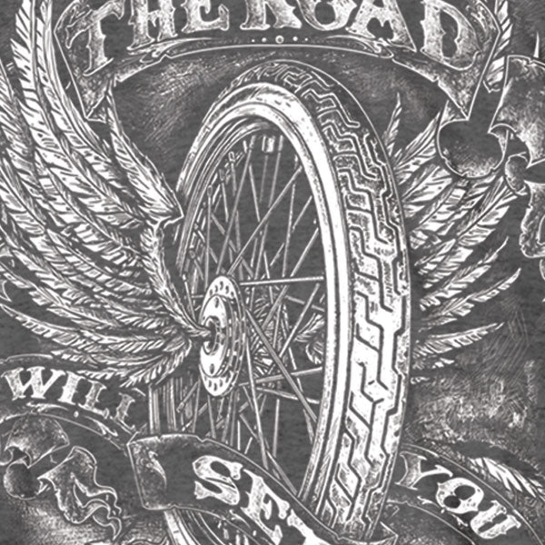 Men’s ‘Flying Wheel’ Charcoal Heather T-Shirt