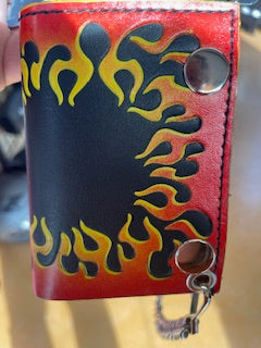 Milwaukee Leather Chain Tri-Fold Wallet