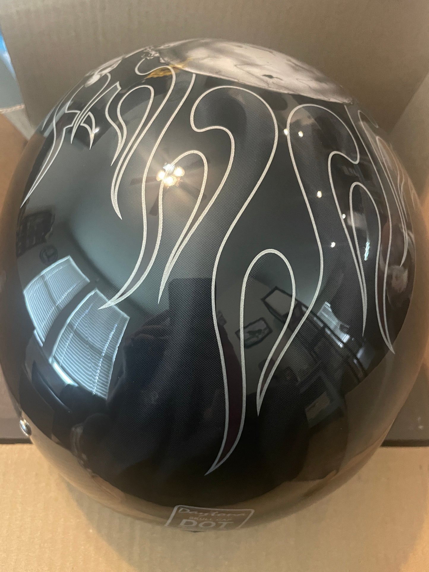 Gray and Black Skull, Skull Cap by Daytona