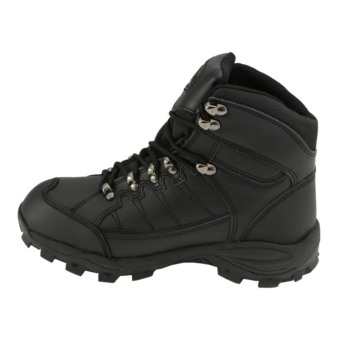 Bazalt Men's Black Water And Frost Proof Leather Lace-Up Work Boots