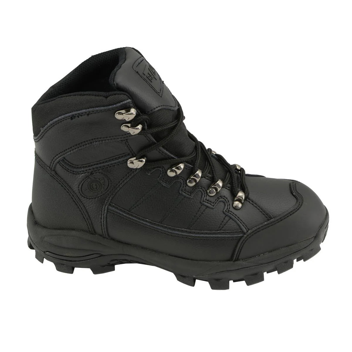 Bazalt Men's Black Water And Frost Proof Leather Lace-Up Work Boots