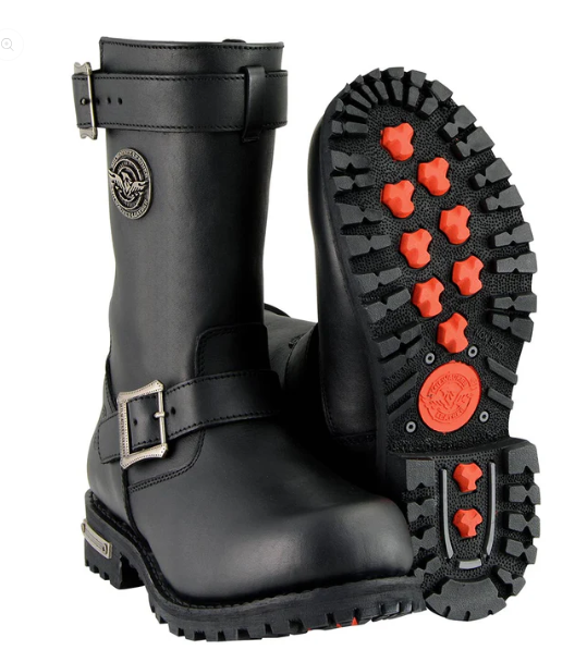 Milwaukee Leather 11 inch Engineer Boots MBM9020