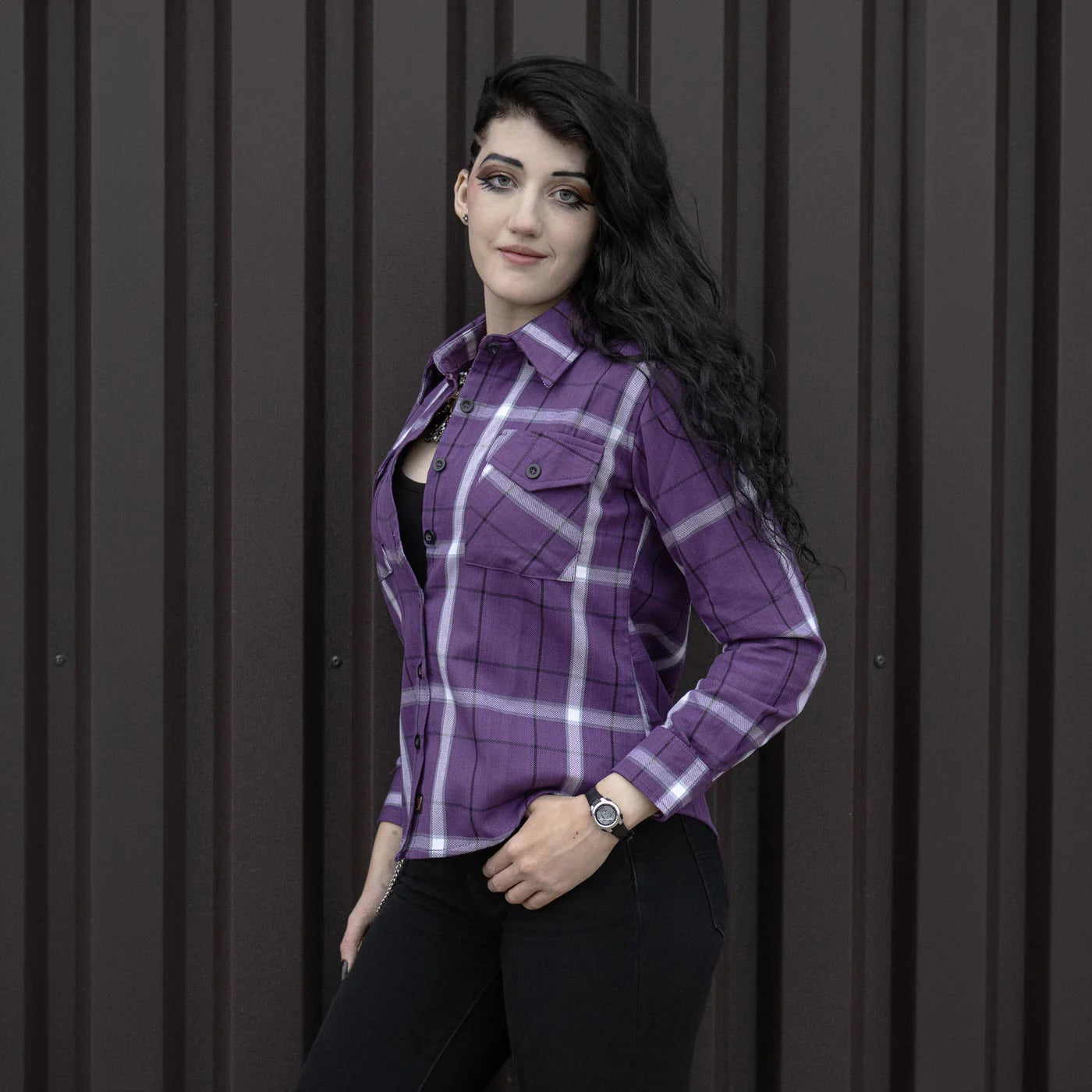 Women's Casual Long Sleeve Cotton Casual Flannel Shirt