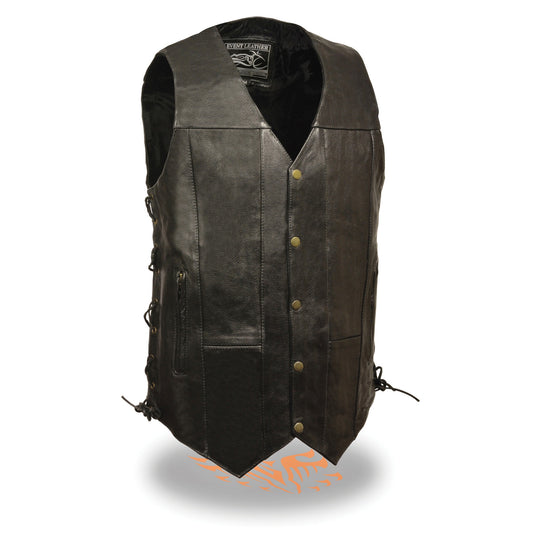 Men’s 10 Pocket Side Lace Vest – Tall