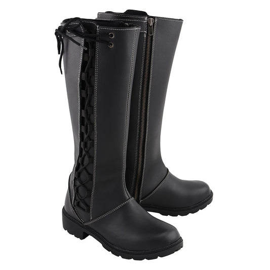 Women’s 17” Lace Side Boot W/ Contrast Stitching