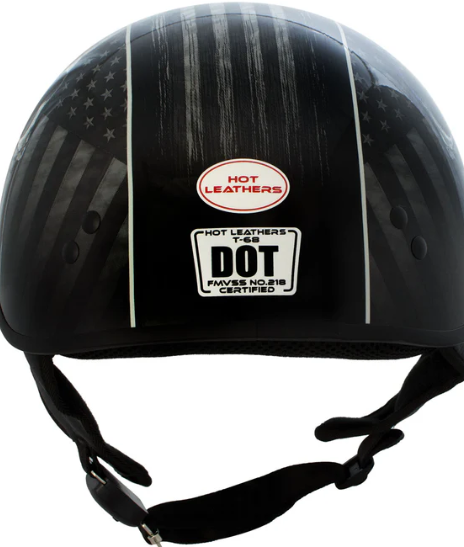 Motorcycle Helmet- Advanced DOT Approved Skull Half-Helmet