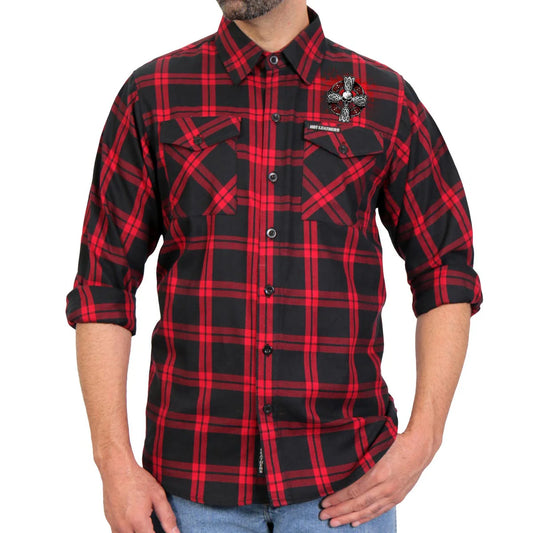 Men's Celtic Cross Flannel Long
