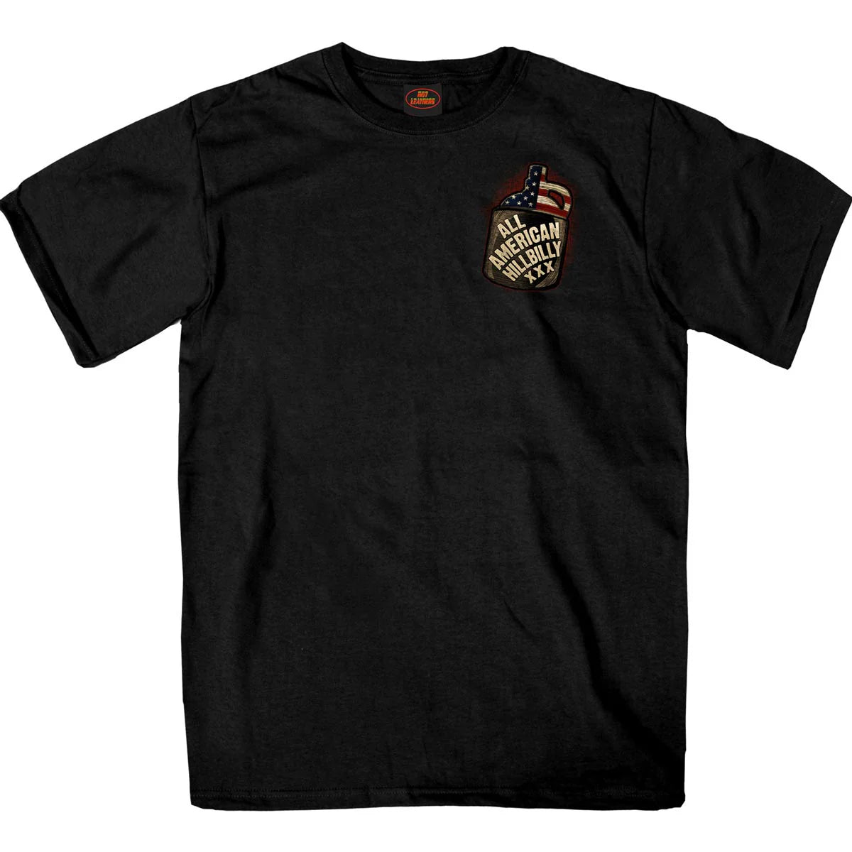 Men's Black All American Hillbilly Double Sided T-Shirt