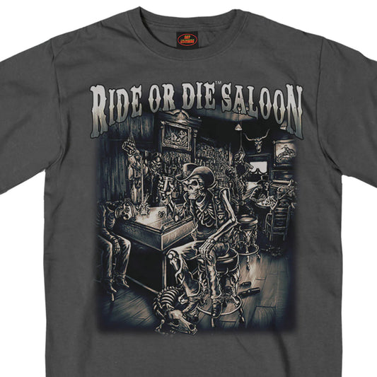 Ride or Die Saloon’ Charcoal T-Shirt