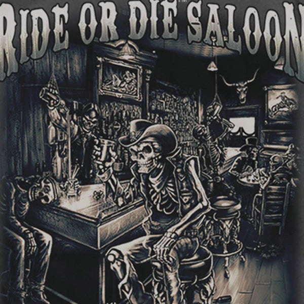 Ride or Die Saloon’ Charcoal T-Shirt