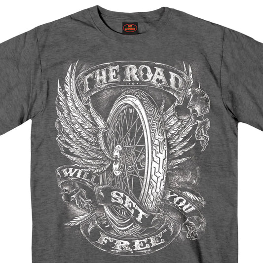 Men’s ‘Flying Wheel’ Charcoal Heather T-Shirt