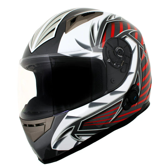 Milwaukee Full Face Helmet – Music & Phone Call Ready- Red or Blue