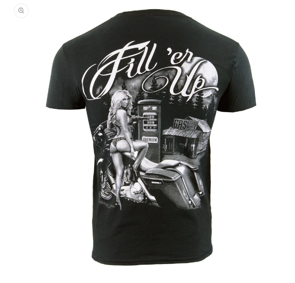 Men's Motorcycle "Filler up" T-Shirt