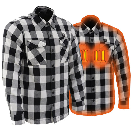 Nexgen Heat Men's Heated Flannel Sleeve Shirt Outdoor