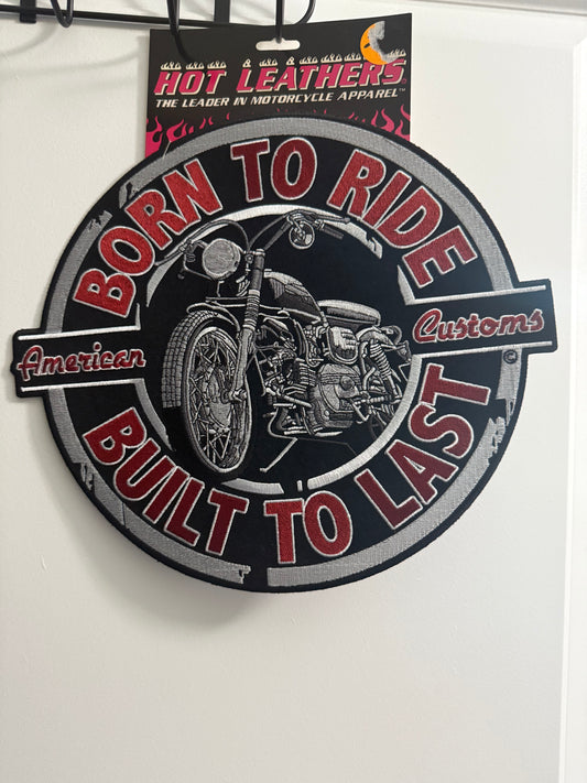 Born to ride patch