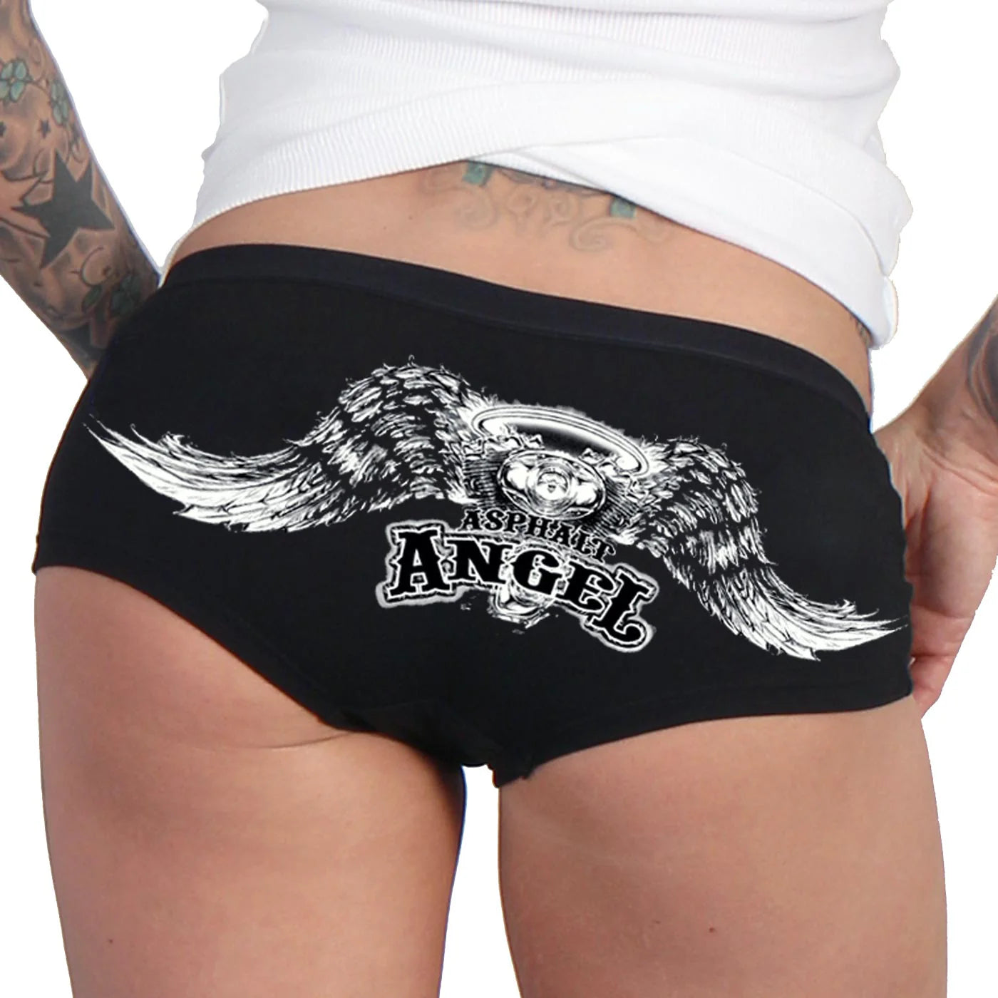 Hot Leathers “Asphalt Angel” Boy Shorts